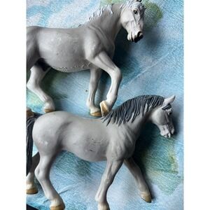pair‎ Schleich White Gray Lipizzaner Mare 2001 Retired, and Lipizzaner stallion